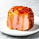 maple glazed baked ham with brown sugar - featured image