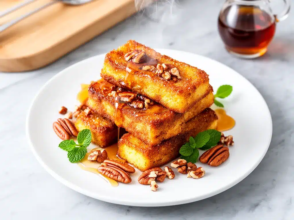Maple Pecan Baked French Toast Sticks: Easy Brunch Recipe 4 Maple Pecan Baked French Toast Sticks preparation steps