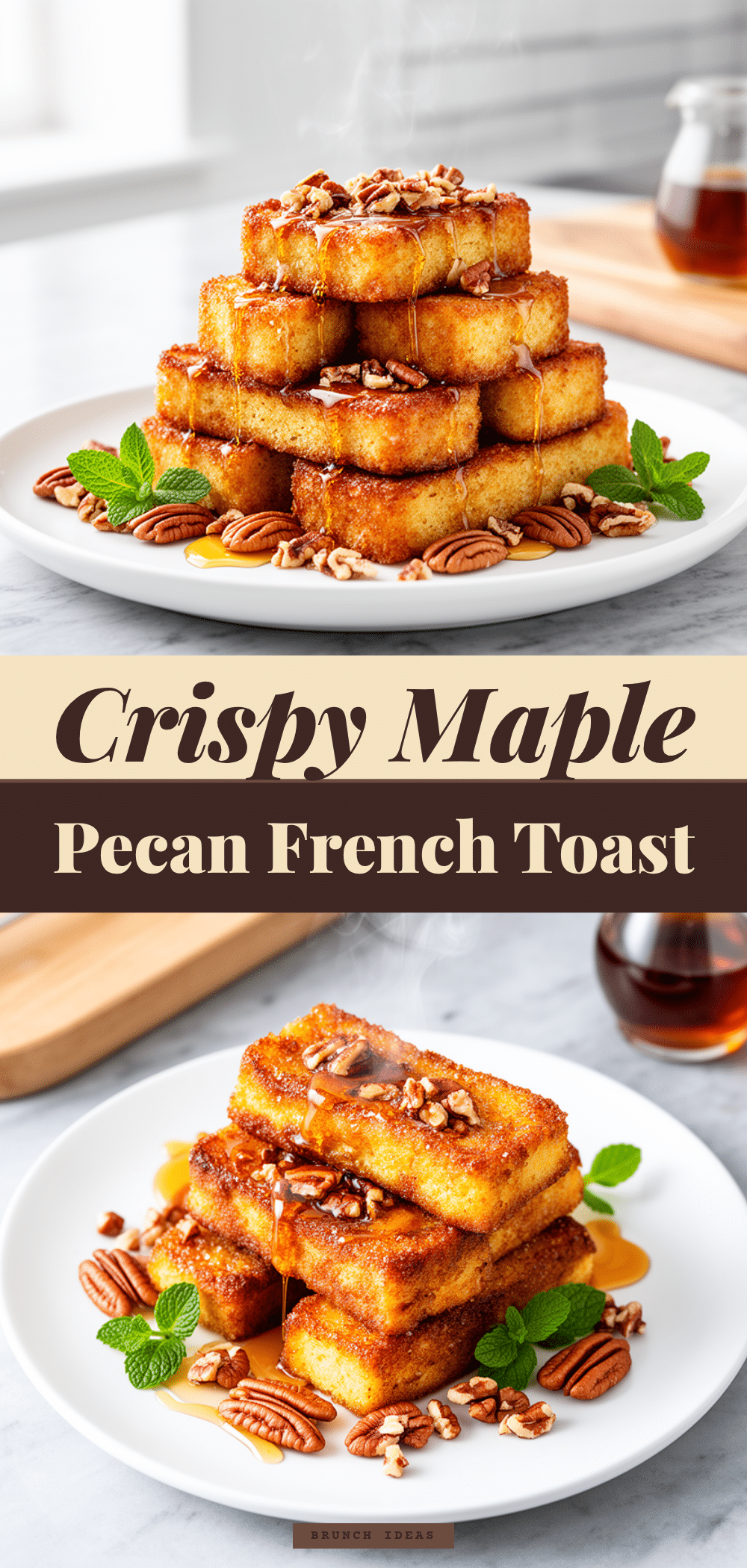 Maple Pecan Baked French Toast Sticks: Easy Brunch Recipe 5 Maple Pecan Baked French Toast Sticks recipe