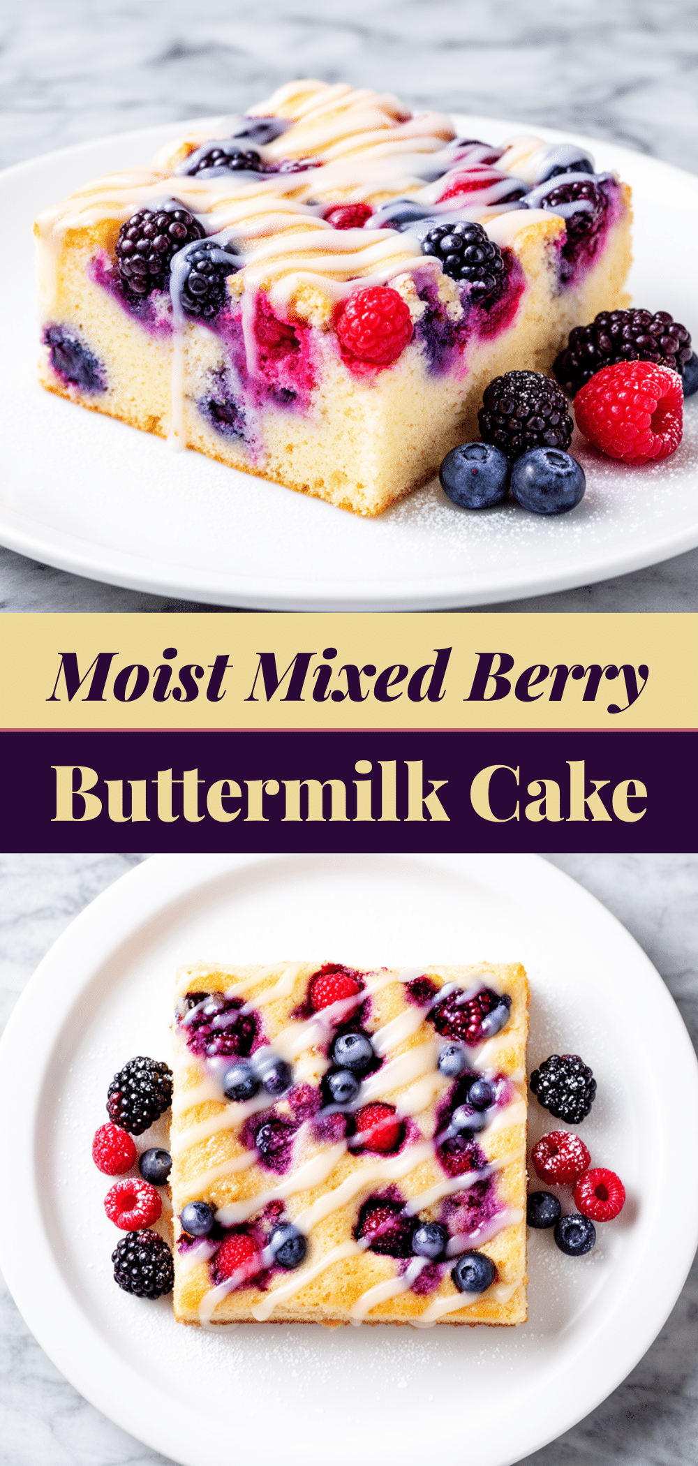 Mixed Berry Buttermilk Sheet Cake: 10 Easy Summer Party Desserts 5 Mixed Berry Buttermilk Sheet Cake recipe
