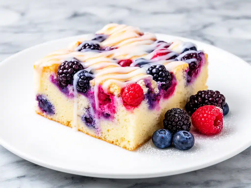 Home 1 Mixed Berry Buttermilk Sheet Cake - featured image