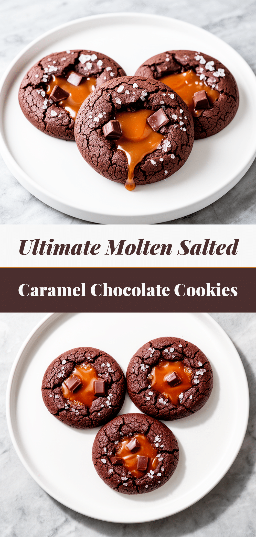 Molten Salted Caramel Chocolate Cookies: Best Homemade Recipe 5 Molten Salted Caramel Chocolate Cookies recipe