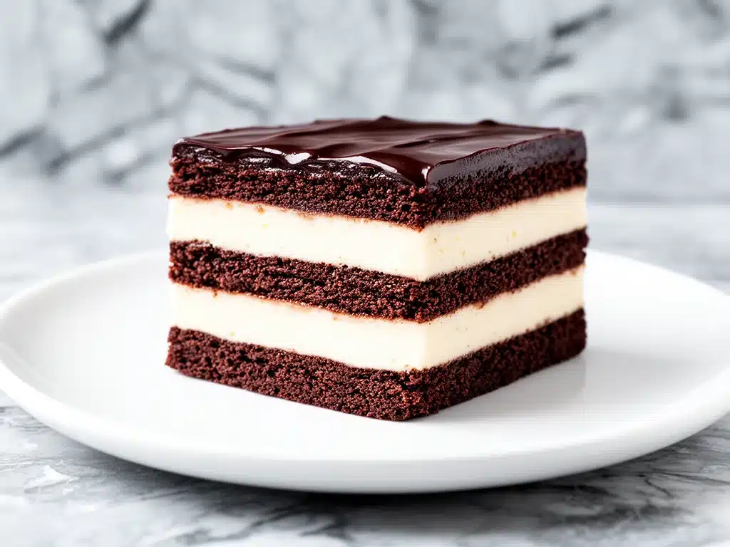 no-bake chocolate lasagna - featured image