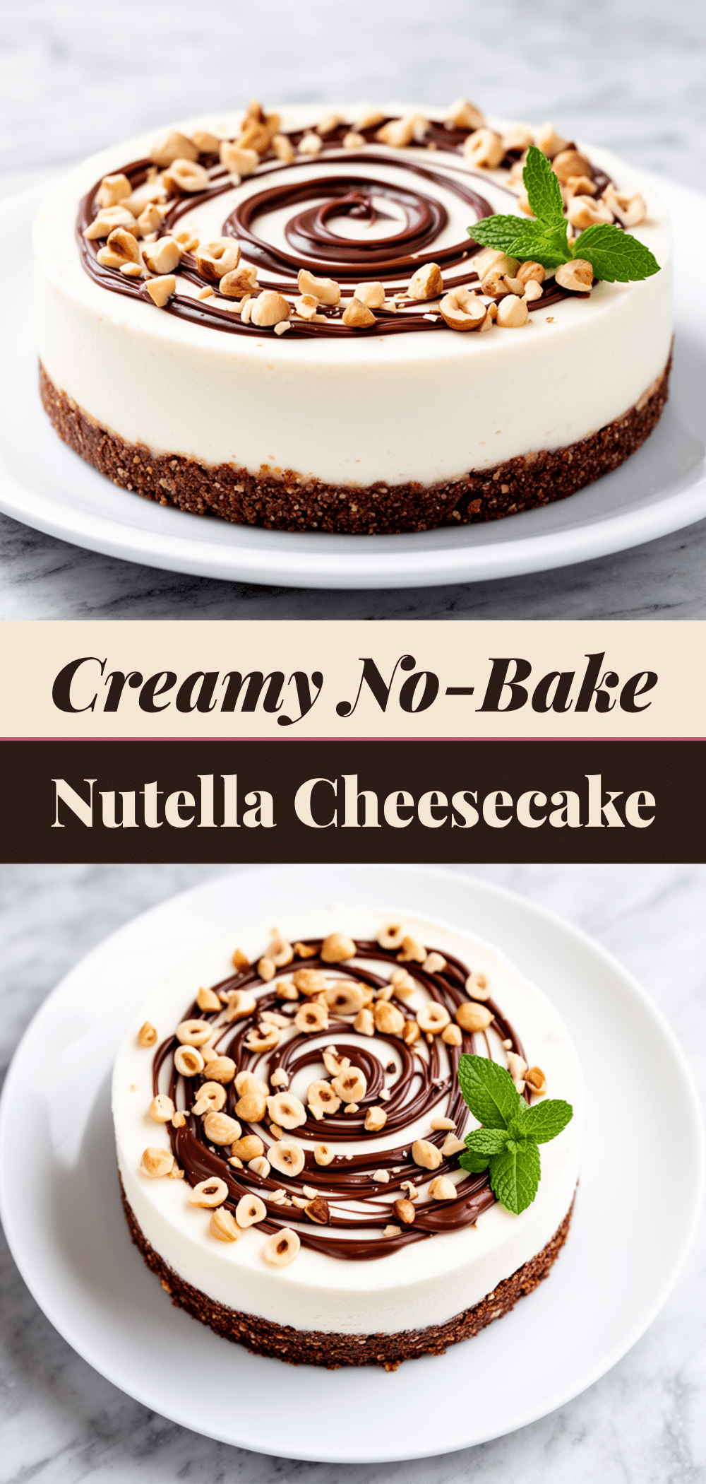No-Bake Nutella Cheesecake: Easy No-Bake Dessert 5 No-Bake Nutella Cheesecake recipe