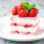 no-churn strawberry cheesecake ice cream - featured image