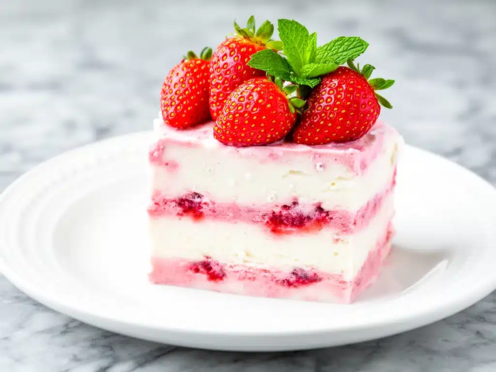 Home 4 no-churn strawberry cheesecake ice cream - featured image