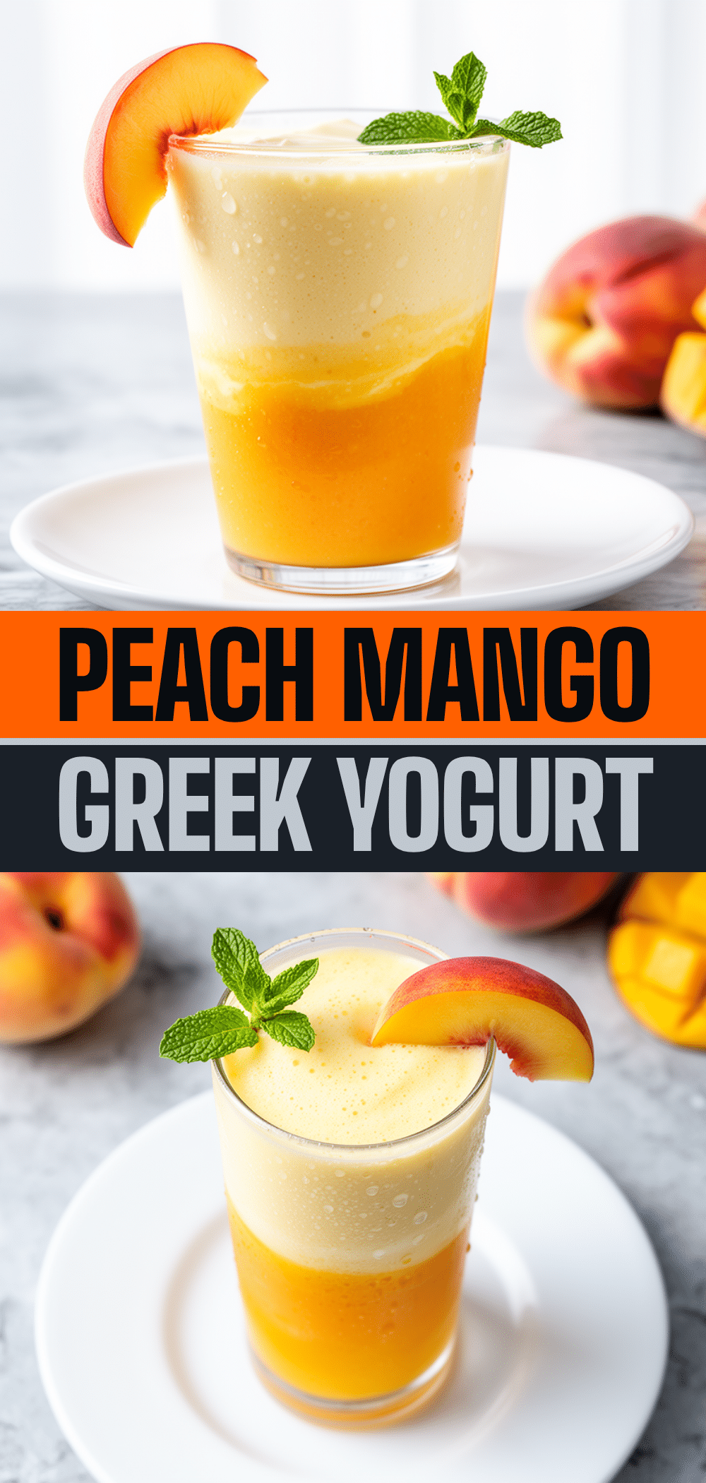 Peach Mango Greek Yogurt Smoothie: Best 5-Ingredient Recipe 5 Peach Mango Greek Yogurt Smoothie recipe