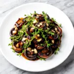 roasted balsamic garlic mushrooms - featured image