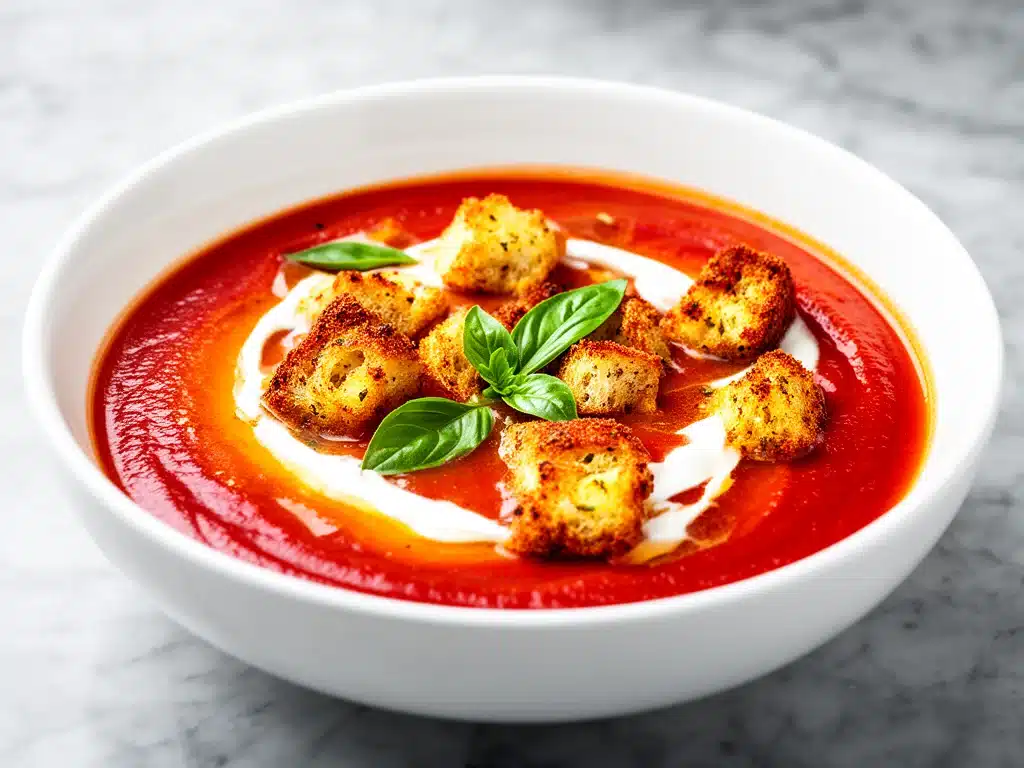 Home 1 roasted red pepper and tomato soup - featured image