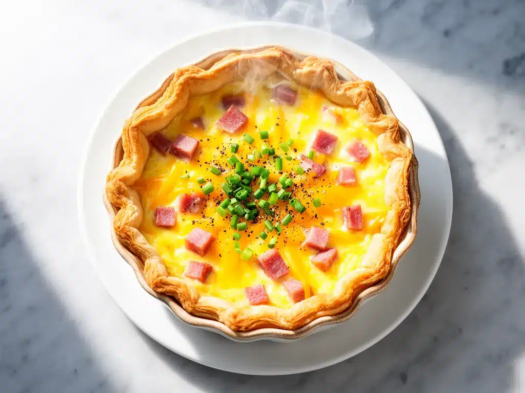 Savory Ham and Cheese Breakfast Quiche: Easy 30-Min Meal 4 Savory Ham and Cheese Breakfast Quiche preparation steps