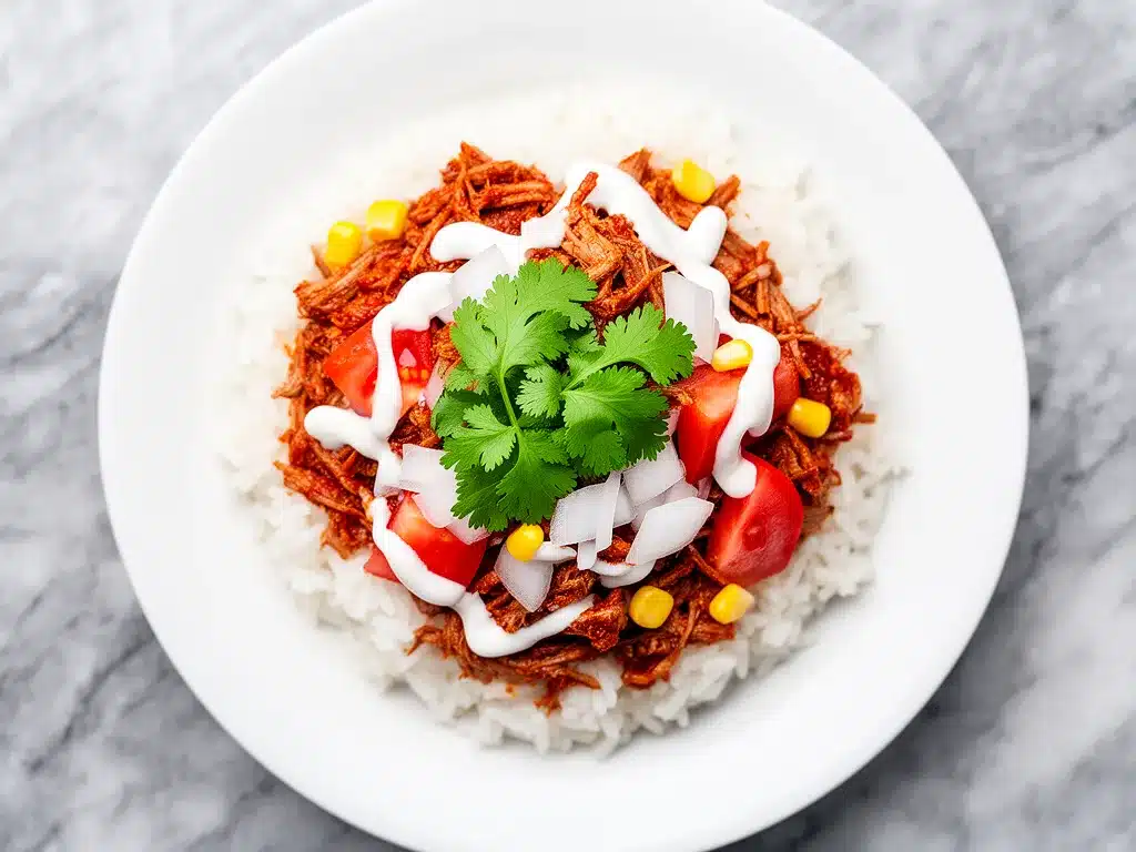 Slow Cooker Beef Barbacoa Burrito Bowls 4 slow cooker beef barbacoa preparation steps