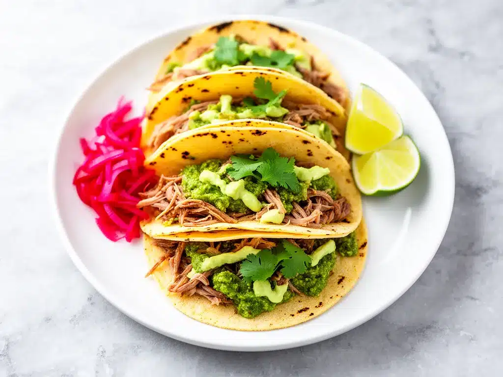 Slow Cooker Green Chili Pork Verde Tacos: 5-Ingredient Easy Dinner 4 slow cooker green chili pork verde tacos preparation steps