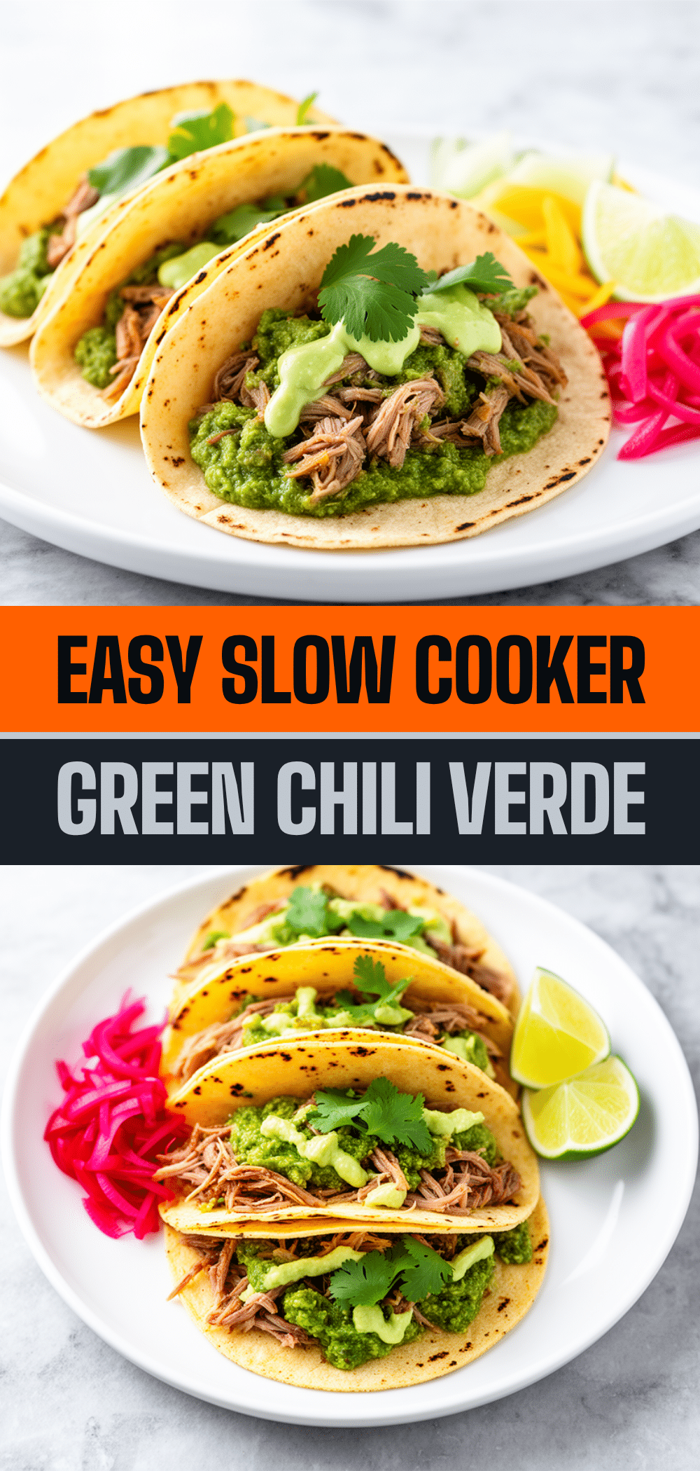 Slow Cooker Green Chili Pork Verde Tacos: 5-Ingredient Easy Dinner 5 slow cooker green chili pork verde tacos recipe