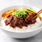 slow cooker korean beef bulgogi bowls - featured image