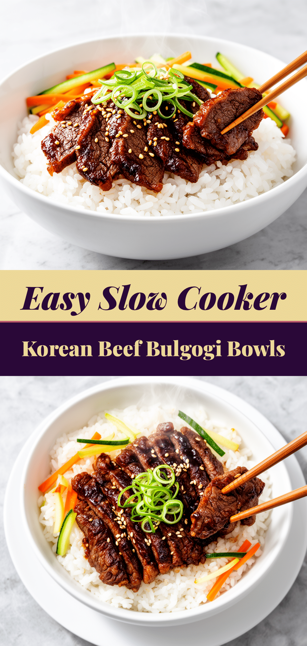 Slow Cooker Korean Beef Bulgogi Bowls: 5-Ingredient Easy Meal 5 slow cooker korean beef bulgogi bowls recipe