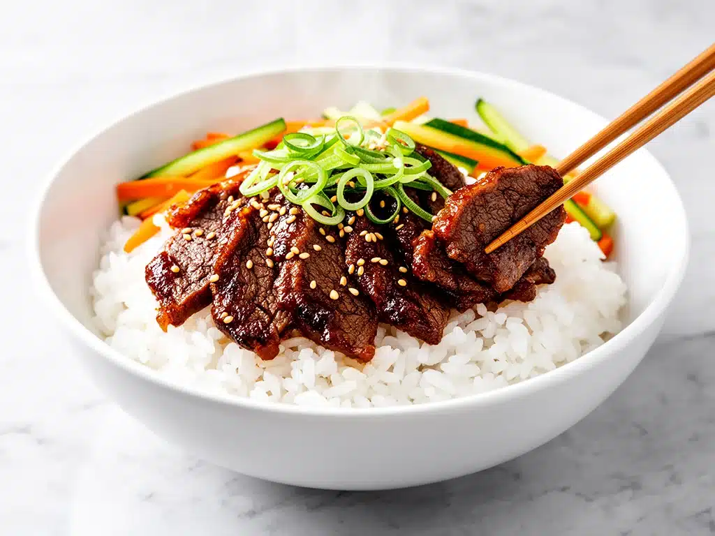 Home 1 slow cooker korean beef bulgogi bowls - featured image