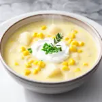 slow cooker sweet corn and potato chowder - featured image