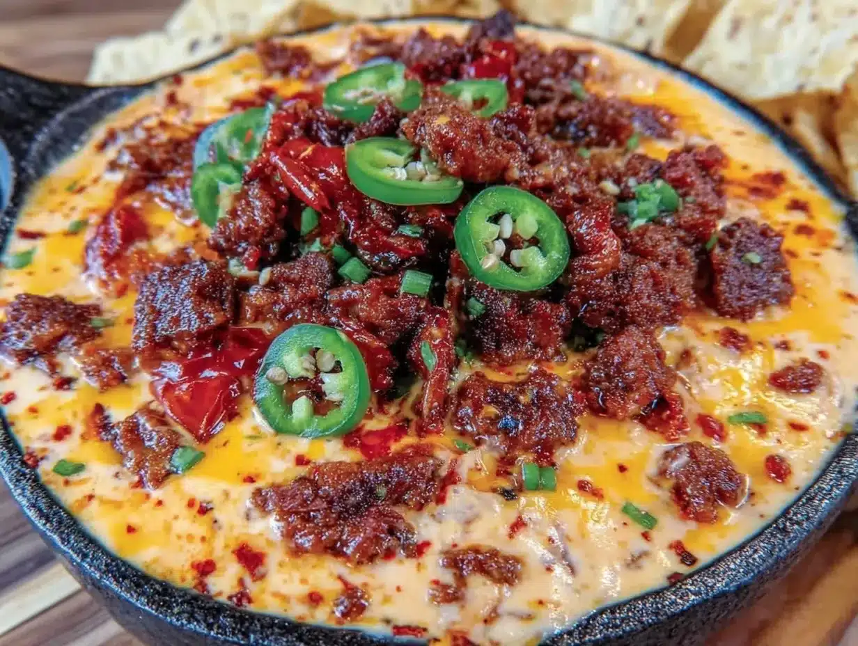 Smoked Queso Dip with Chorizo: Easy Budget Game Day Snack 4 smoked queso dip with chorizo preparation steps