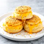soft cheddar garlic biscuits - featured image