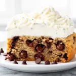 soft chocolate chip cookie cake - featured image