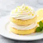 soft frosted lemon cookies - featured image