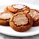soft molasses ginger cookies - featured image
