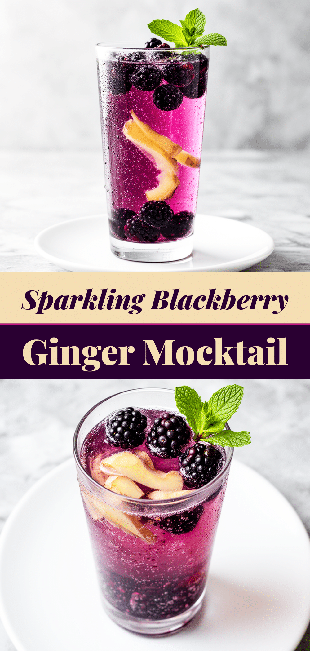 Sparkling Blackberry Ginger Mocktail: 5-Ingredient Easy Drink 5 Sparkling Blackberry Ginger Mocktail recipe