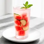 sparkling watermelon cucumber agua fresca - featured image