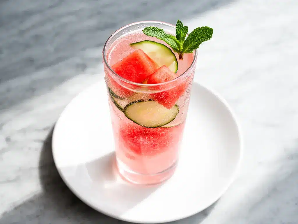 Sparkling Watermelon Cucumber Agua Fresca: Perfect Summer Party Drink 4 sparkling watermelon cucumber agua fresca preparation steps