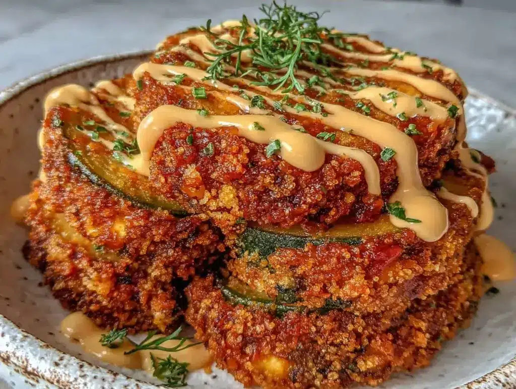 ultra-crispy fried green tomatoes with remoulade - featured image