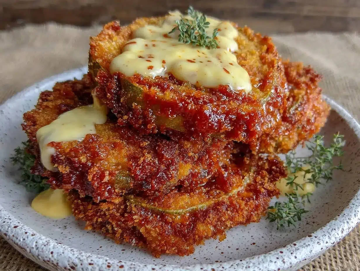 Ultra-Crispy Fried Green Tomatoes with Remoulade 4 ultra-crispy fried green tomatoes with remoulade preparation steps