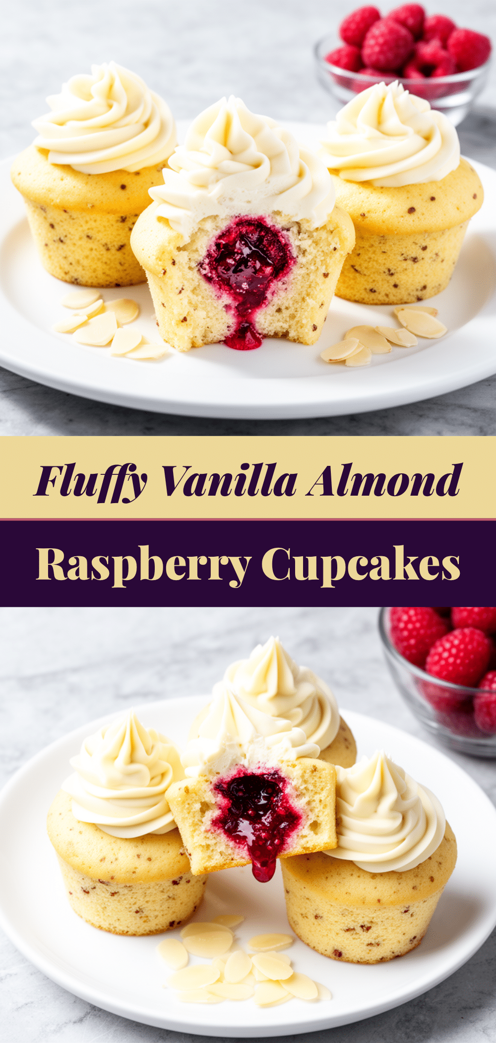 Vanilla Almond Cupcakes: Easy Raspberry Filling Recipe 5 vanilla almond cupcakes recipe