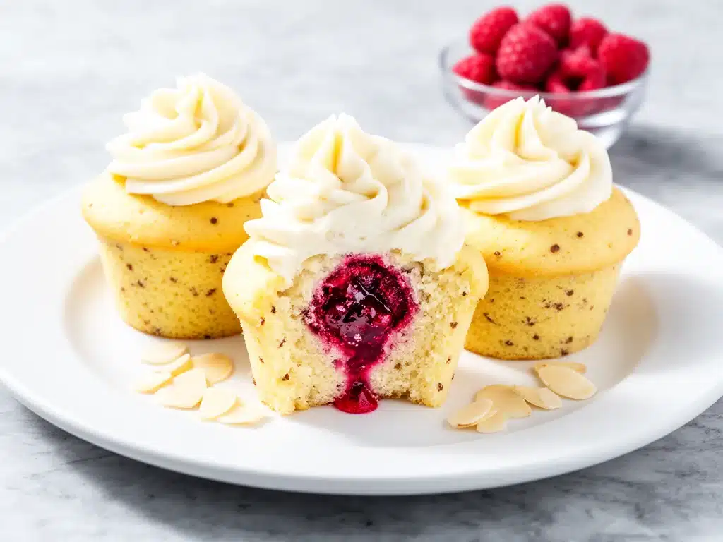 Home 3 vanilla almond cupcakes - featured image