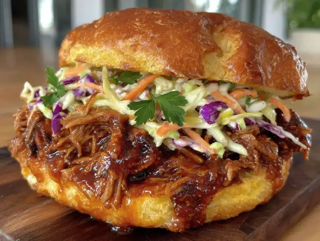 Home 3 vegan BBQ jackfruit sandwiches - featured image