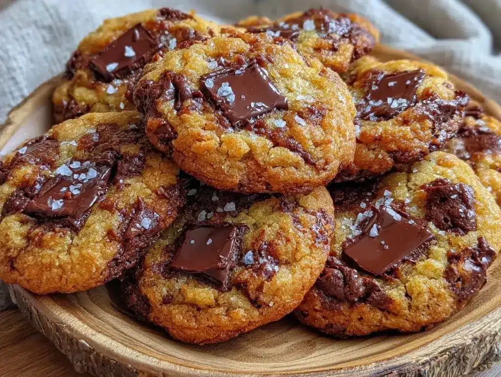 brown butter chocolate chip cookies - featured image
