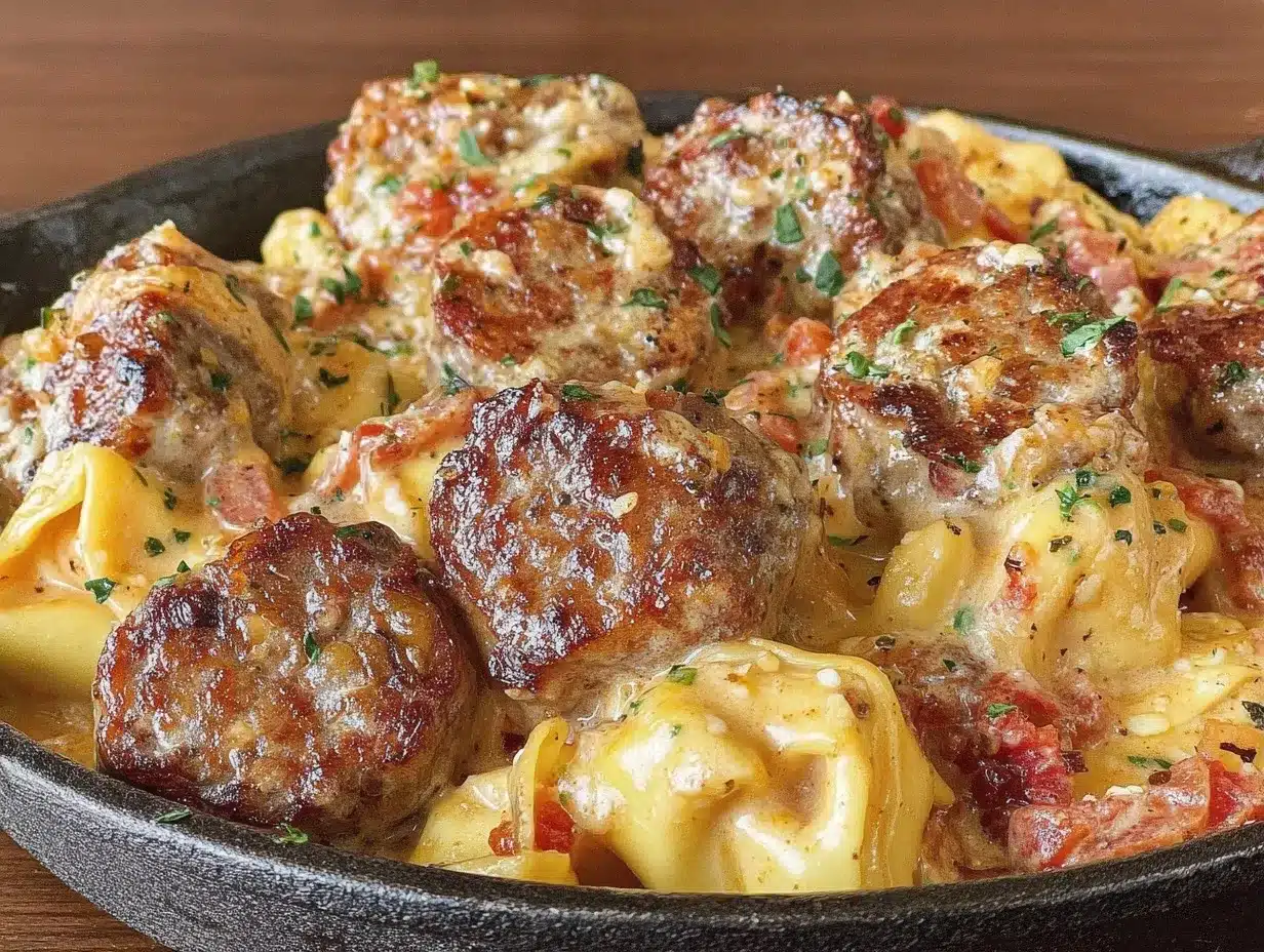 Creamy Sausage Tortellini Skillet: The Browning Trick 4 creamy sausage tortellini skillet preparation steps