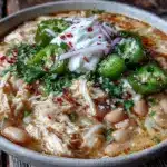 creamy white chicken chili - featured image
