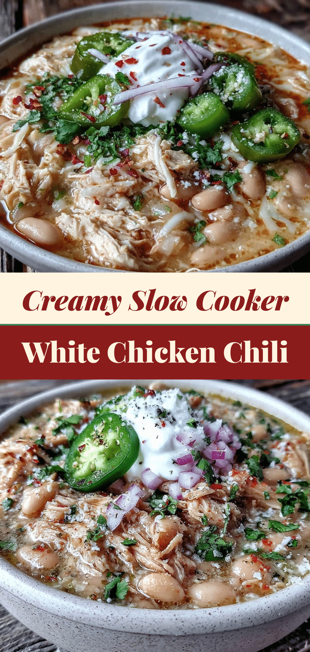 Creamy White Chicken Chili: Easy 1-Pot Slow Cooker Recipe 5 creamy white chicken chili recipe