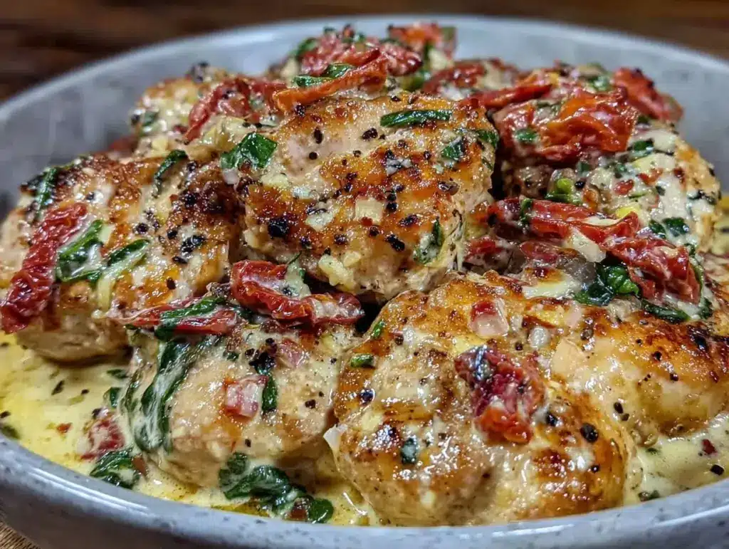 Home 4 Crockpot Creamy Tuscan Garlic Chicken - featured image