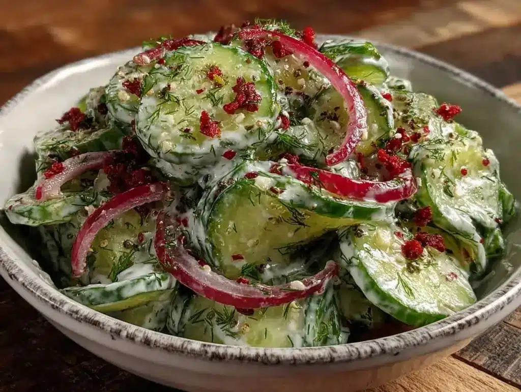 Home 1 crunchy cucumber dill salad - featured image