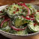 crunchy cucumber dill salad - featured image