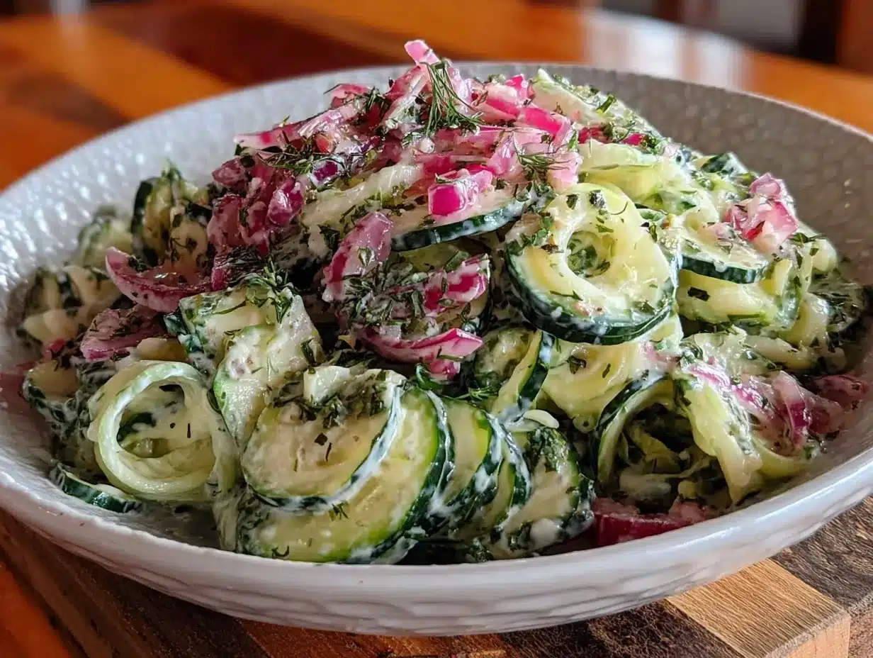Crunchy Cucumber Dill Salad: Easy Kid-Friendly Recipe 4 crunchy cucumber dill salad preparation steps