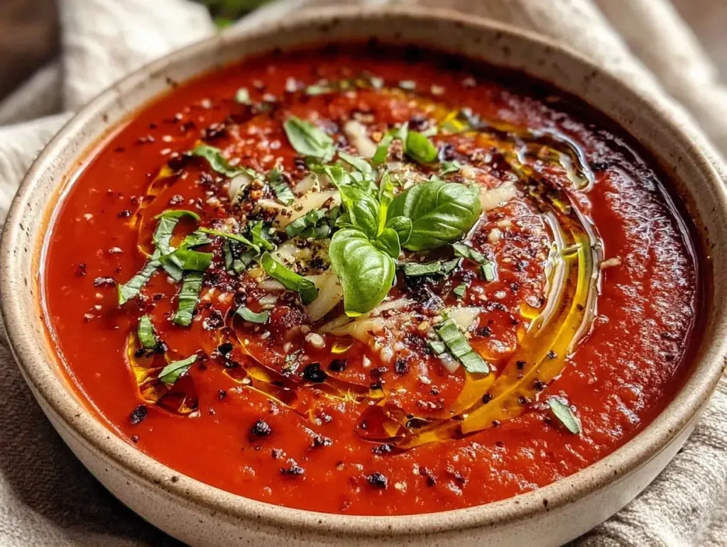 Home 4 fall roasted fresh tomato soup - featured image