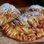 fall salted caramel apple hand pies - featured image