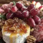 gluten-free honey roasted grapes - featured image