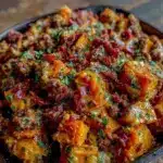 ground turkey sweet potato skillet - featured image