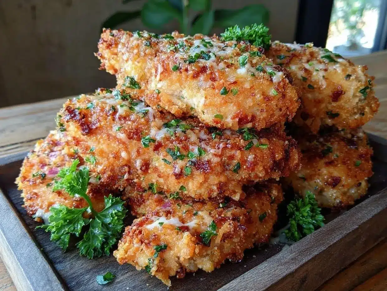 Keto Crispy Parmesan Crusted Chicken Tenders: Easy Low-Carb Recipe 4 keto crispy parmesan crusted chicken tenders preparation steps
