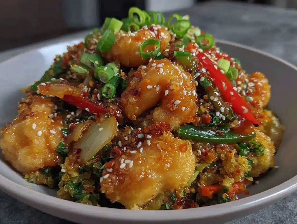 Low-Carb Cauliflower Fried Rice: Best Sesame Ginger Chicken 4 low-carb cauliflower fried rice with sesame ginger chicken preparation steps