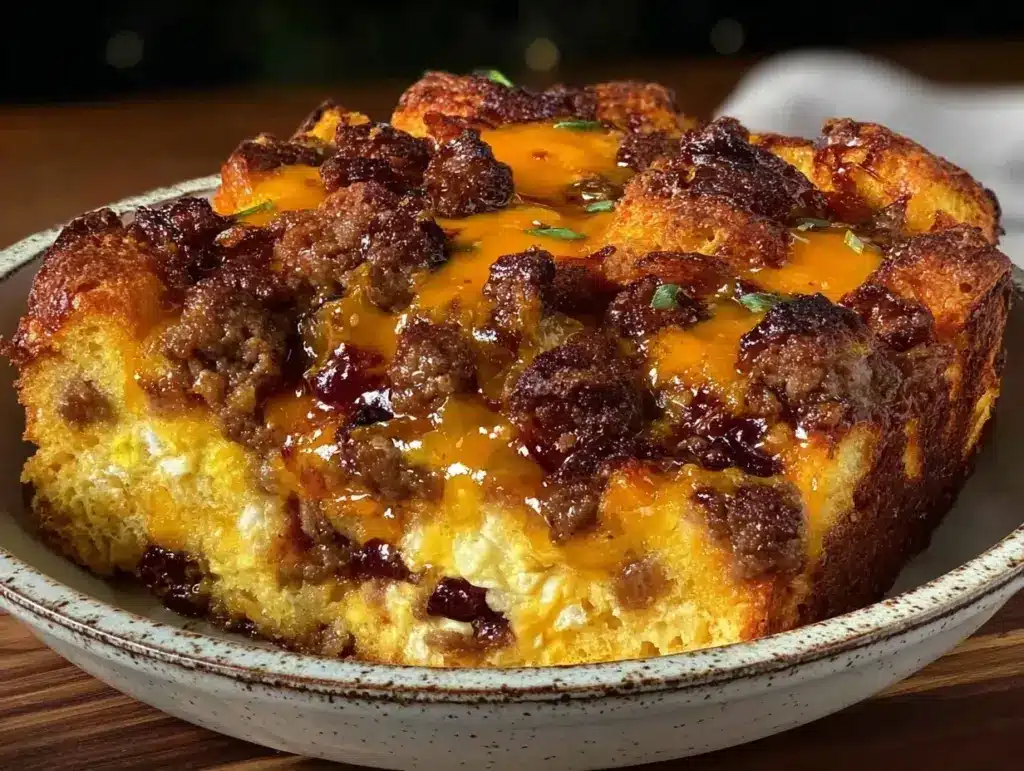 Home 3 never-soggy sausage and egg breakfast casserole - featured image