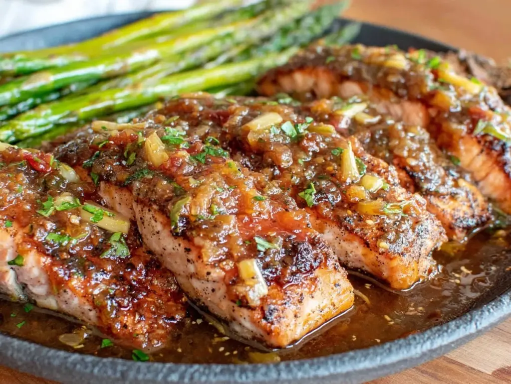 Home 1 one-pan honey garlic salmon - featured image